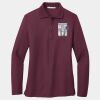 Women's Silk Touch Long Sleeve Polo Thumbnail